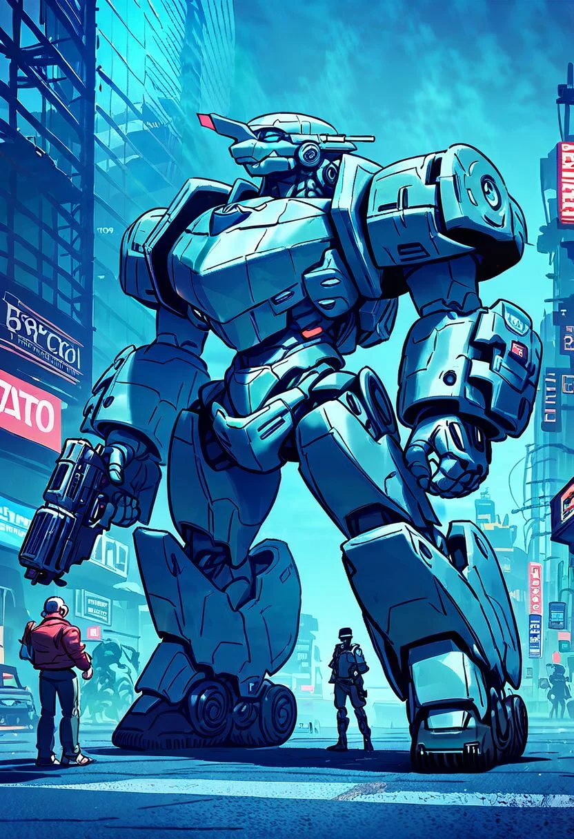 score_9,score_8_up,score_7_up,
mecha, science fiction, guarding, foggy city street, mecha, robot, legs, (giant battle canon), heavy armor, NOT SLEEK, NO WINGS, 1hand IS A BIG GUN, HEAD WITH EYES ONLY,