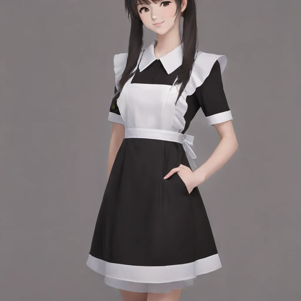 A woman 20 years old, anime, art, woman, digital art, black dress, school, soviet uniform ,white apron, (usxl), <lora:suxl:0.75>, (anime:2), cartoon, (cute face:1.5)