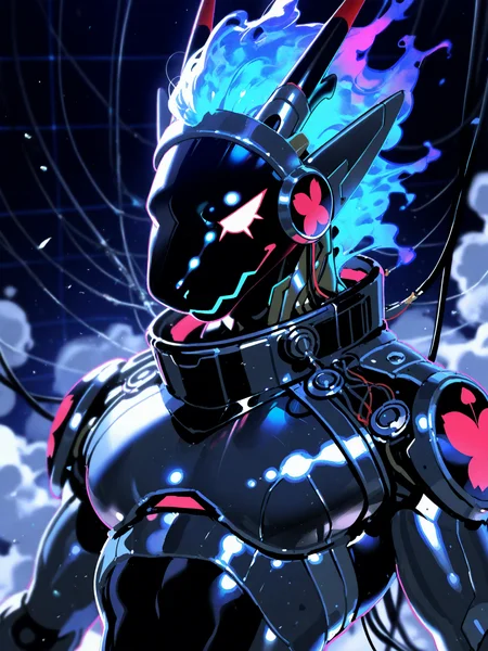 furry male, male focus, bara, mature male,
hi res, orokintech, illustration, kemono, male, protogen, hybrid, detailed eyes, serious face, glistening eyes, mecha, synthetic, metallic body, fluorescence, luxurious, cable, biomechanical, rubber suit, dust, sphere, power grid, holding object
BREAK yoneyama mai,mizumi zumi,ilya kuvshinov,
BREAK very awa, masterpiece, best quality, amazing quality, very aesthetic, newest