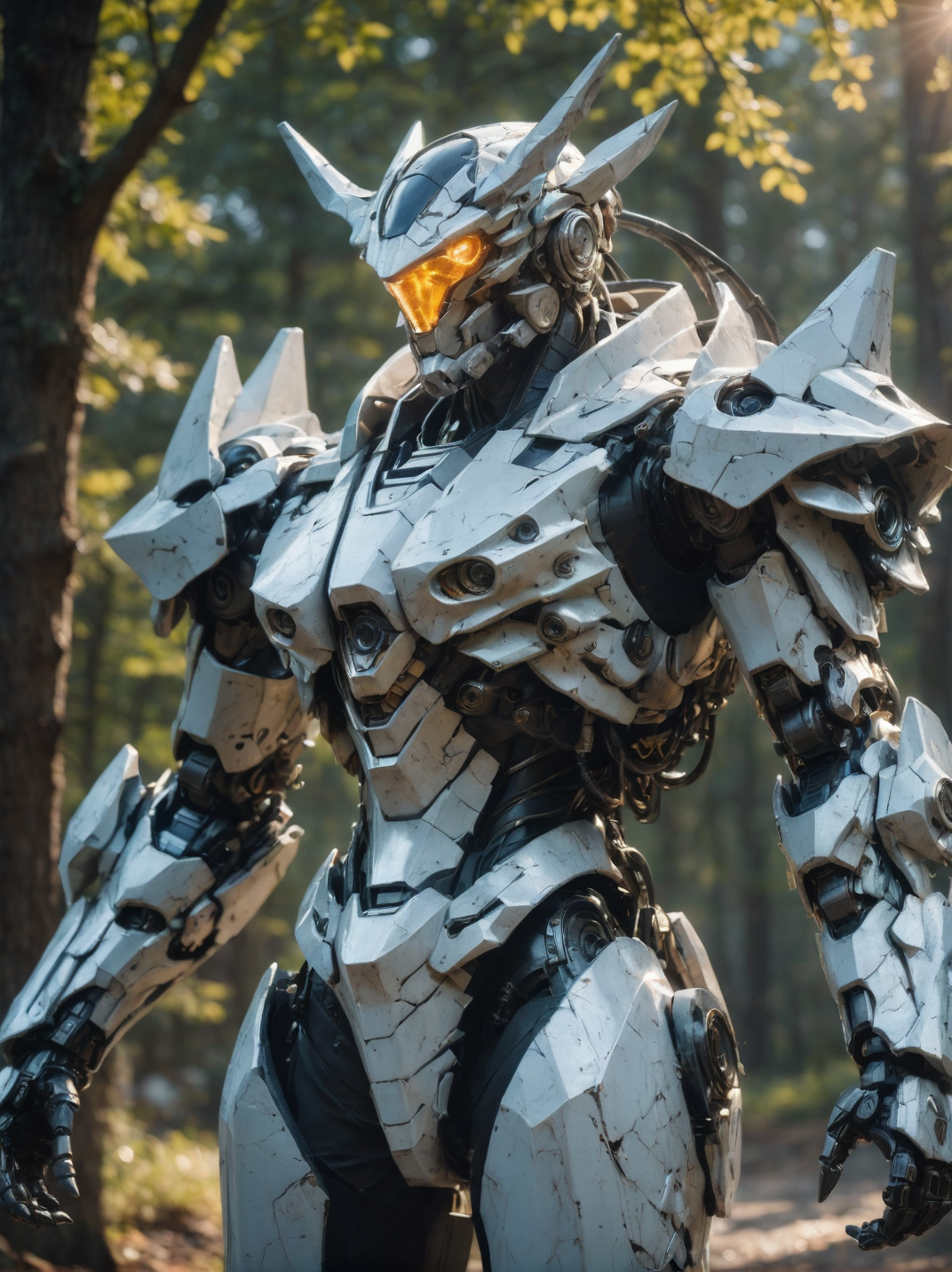 masterpiece, best quality,
cinematic film still, realistic, portrait, solo, white mecha robot, cape, science fiction, torn clothes, glowing, standing, robot joints, mecha, armor, cowboy shot, (floating cape), intense sunlight, silver dragonborn, outdoors, landscape, nature
highres, 4k, 8k, intricate detail, cinematic lighting, amazing quality, wallpaper <lora:aesthetic_anime_v1s:1.1>