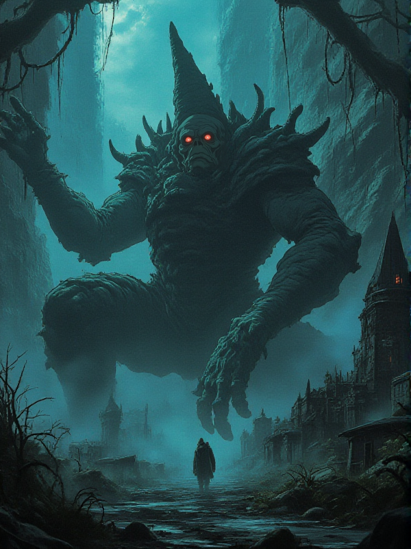 anime style,  a monster in a castle <lora:Anime_style:0.9>