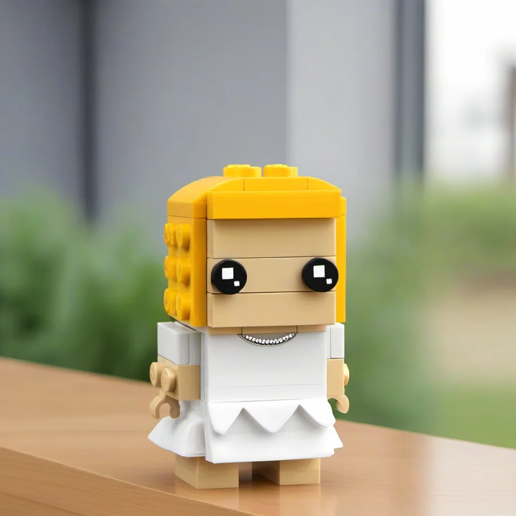 picture of a lego brickheadz of a woman with blonde hair wearing a white summer dress<lora:legobrickheadz-v1.0-000004:0.85>