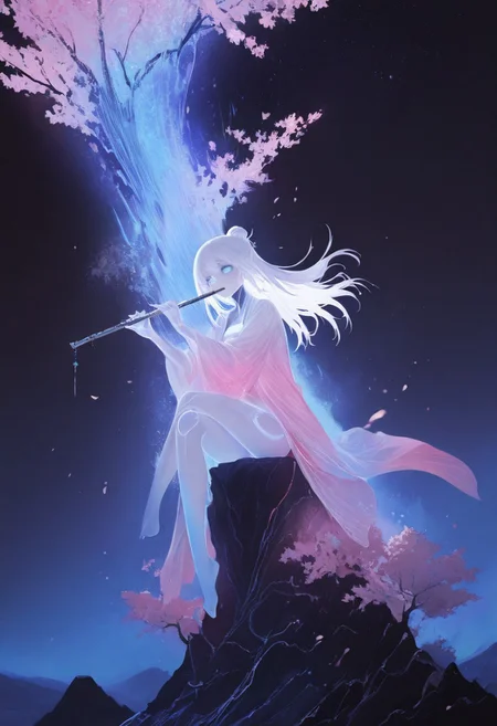 masterpiece, best quality, good quality, very awa, newest, highres, absurdres, 1girl, solo,
cherry blossoms,
limited palette, sketch, glowing, psychedelic,
BREAK
masterpiece, best quality, good quality, newest, highres, absurdres, volumetric lighting,gradient color, uncensored,
BREAK
raytracing, volumetric lighting, ambient occlusion, girl, background, masterpiece, best quality, very awa, absurdres,
BREAK
ambient occlusion, raytracing, soft lighting, blum effect, masterpiece, absolutely eye-catching, particles, glow, shining, intricate cinematic background, (beautiful face),
BREAK
masterpiece,amazing quality,best quality,ultra-detailed,8K,illustration,CG, ultra-detailed-eyes, detailed background,cute girl, eyelashes, love hotel, erotic, steamy, petals falling,
BREAK
(sexy, slutty, hot, aroused)
Automaton, colored skin, robot girl, robot joints, white hair, blue eyes, metal_skin,
BREAK
night, milkyway, hanfu, elegant hanfu, long hair,
playing flute, flute, sitting on mountain, wind, waterfall, starry sky, sound wave, front view, crossed legs, bare foot, close view,