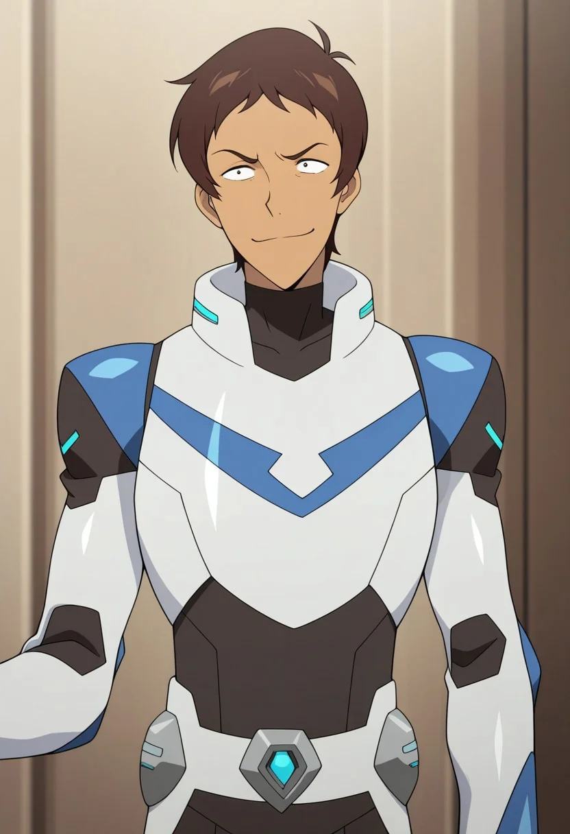 masterpiece,best quality,amazing quality, source_anime,
lanciuv, 1boy, male focus, solo, dark skin, dark-skinned male, brown hair, forehead, paladin armor, white and blue armor, turtleneck, smile, determined, upper body,