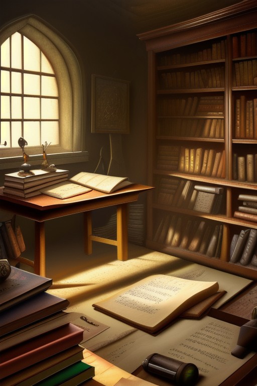 RAW photo, (masterpiece:1.3), subsurface scattering, heavy shadow, (high quality:1.4), (intricate, high detail:1.2), professional photography, HDR, High Dynamic Range, realistic, ultra realistic, photorealistic, high resolution, film photography, ambient lighting, atmospheric effects, <lora:detail_slider_v4:2>, OverallDetail, a sorcerer in his study, desk, books, shelves, FanStu, <lora:FantasyStudy-10:0.7>, epiCPhoto
