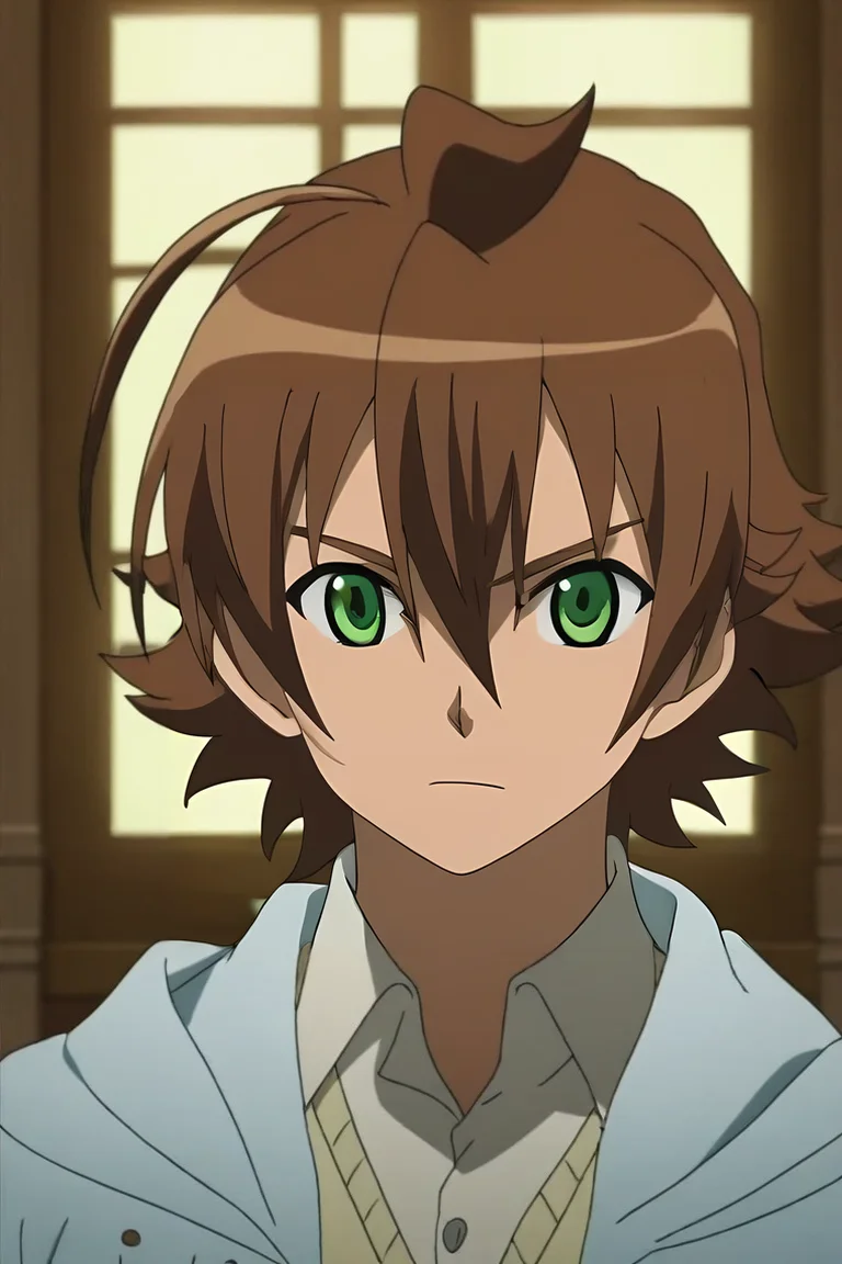 score_9, score_8_up, score_7_up, source_anime, , anime screencap, , , looking at viewer, upper body, , 1boy, solo, male focus, <lora:tatsumi_akame_ga_kill_pony:1>, tatsumi_akame_ga_kill, brown hair, green eyes, short hair, hair between eyes, ahoge, , grimdark, , <lora:sdxl_lightning_8step_lora:1>