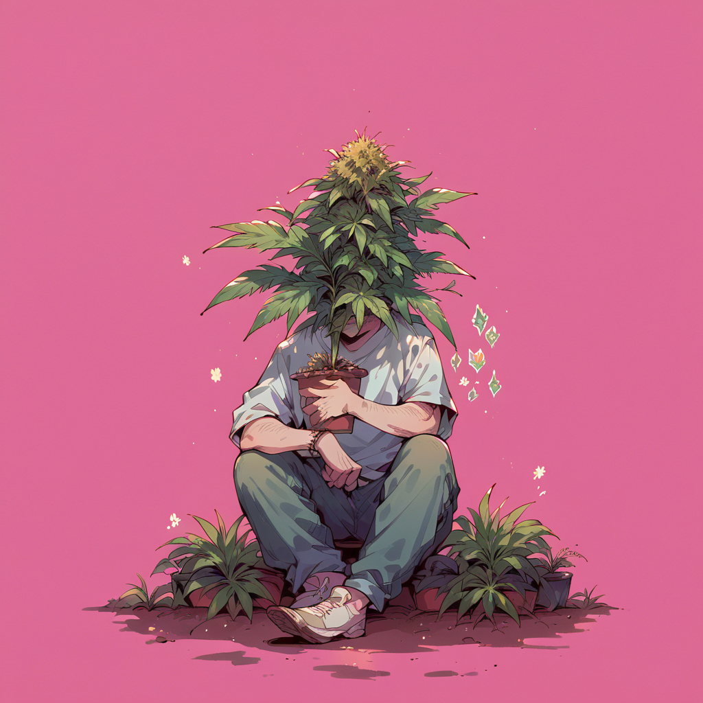 score_9, score_8_up, score_7_up, score_6_up,  <lora:marijuana2XLP:0.6> marijuana, plant, leaf, potted plant, 1boy