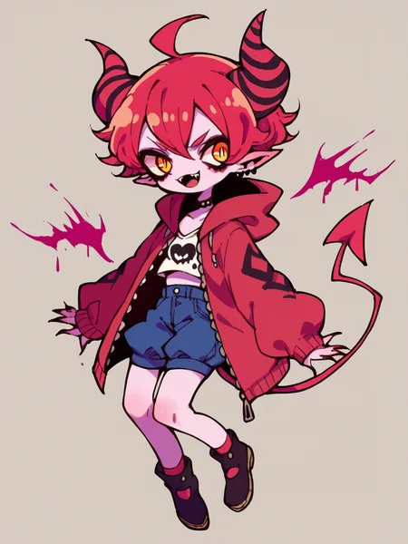 <lora:s4kur4sXLP:0.9> s4kur4s, solo, 1girl, horns, demon tail, curvyscore_9, score_8_up, score_7_up, score_6_up,