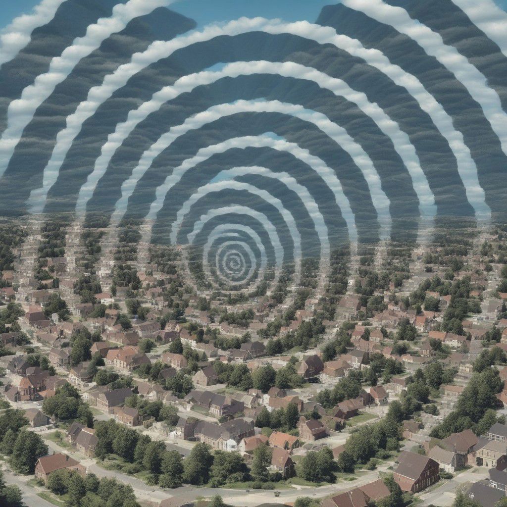 town, (spiral Effect)