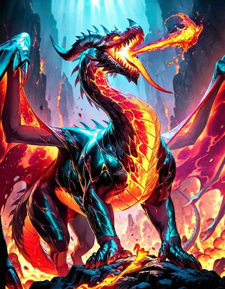 masterpiece, best quality, newest, absurdres, highres <lora:Dragon_collection_for_Illus:1> magma dragon spitting fire on top of a volcano, subsurface scathering, depth of field, skin pores, detailed skin, masterpiece, best quality, newest, absurdres, highres, feeling, impact, very awa, dim lighting, sidelighting, skindentation, amazing quality, scenery, very aesthetic, newest, volumetric lighting, blending, <lora:add-detail-xl:1> <lora:cfg_scale_boost:1> <lora:sdxl_enhance:1> <lora:spo_sdxl_10ep_4k-data_lora_webui:1>