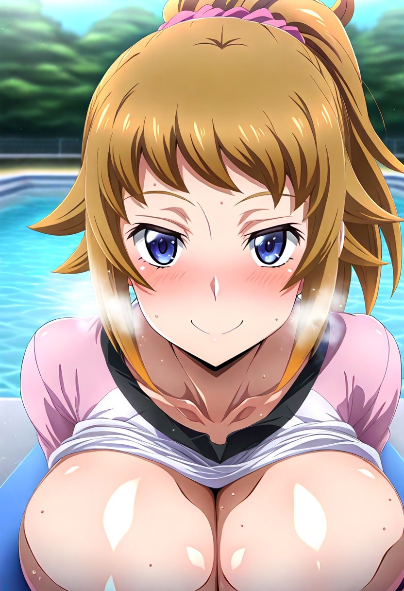(masterpiece,best quality:1.4),very_aesthetic, best_quality, anime_coloring 
ng_deepnegative_v1_75t, EasyNegativeV2,
Fumina hoshino,yellow_hair, blue_eyes, huge breasts,
smile,outdoor, straight-on, looking at viewer,