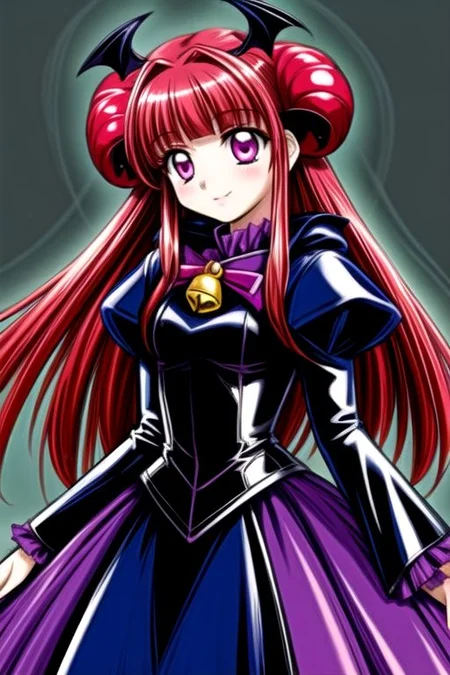Bad_End_Precure, DarkPrecure, evil corrupted princess wearing dark pastel (ruffled:1) (gleaming latex:1) gown with (long latex vampire cloak:1.1) and (bell sleeves), soft lighting, ruffles,
(vmpr:1.1),
<lora:more_details:1>,