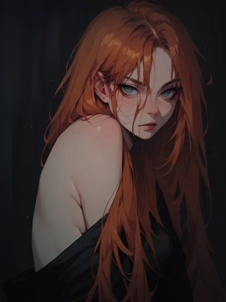 score_9, score_8_up, score_7_up, score_6_up, 1girl, long hair,  <lora:g4n1m3XLP:1> g4n1m3, ginger hair, aroura