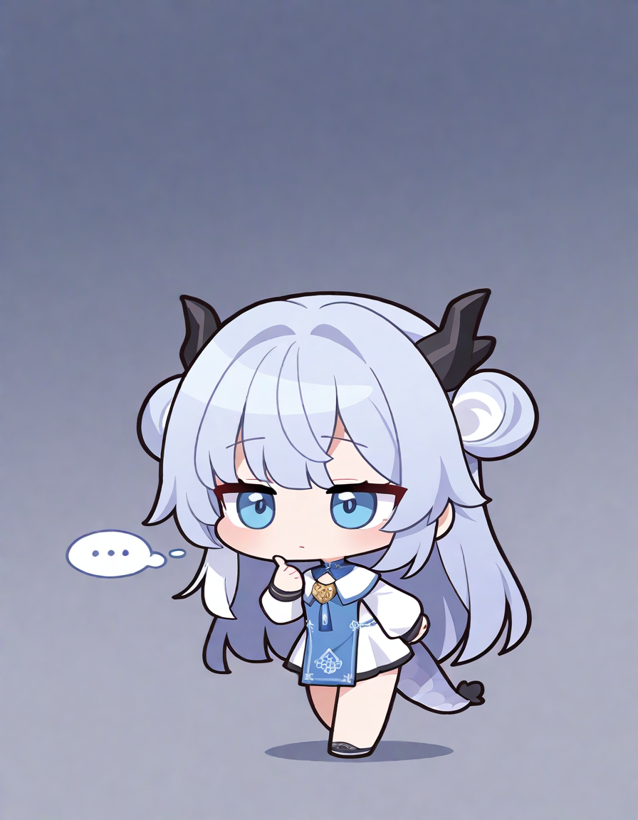 1girl, solo, longwu, longwu\(xinchun\), ..., thinking, 
chibi, very awa, masterpiece, best quality, amazing quality, absurd res, hi res, highres, <lora:ER_SD:1> <lora:longwu:1>