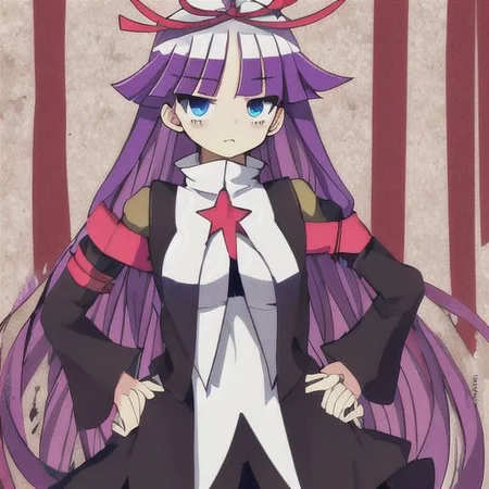 feli , score_9, score_8_up, score_7_up,, best quality, masterpiece, huge breasts, hand on hips , standing