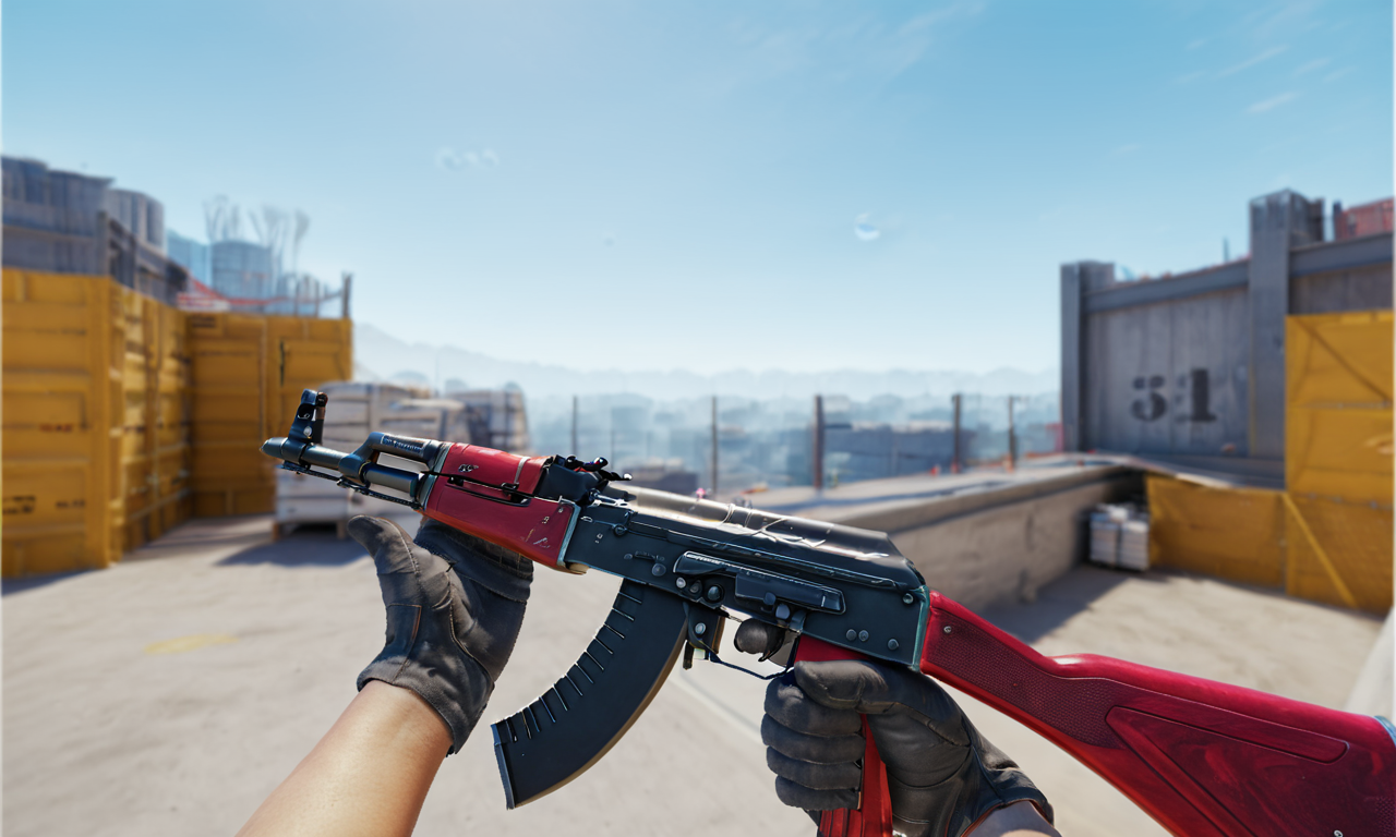 cinematic film still cinematic photo breathtaking red ruby, crystal, pov, ak47skins, gloves, counter-strike, holding weapon, <lora:ak47Skins_v1:0.75> . award-winning, professional, highly detailed . 35mm photograph, film, bokeh, professional, 4k, highly detailed . shallow depth of field, vignette, highly detailed, high budget Hollywood movie, bokeh, cinemascope, moody, epic, gorgeous, film grain, grainy