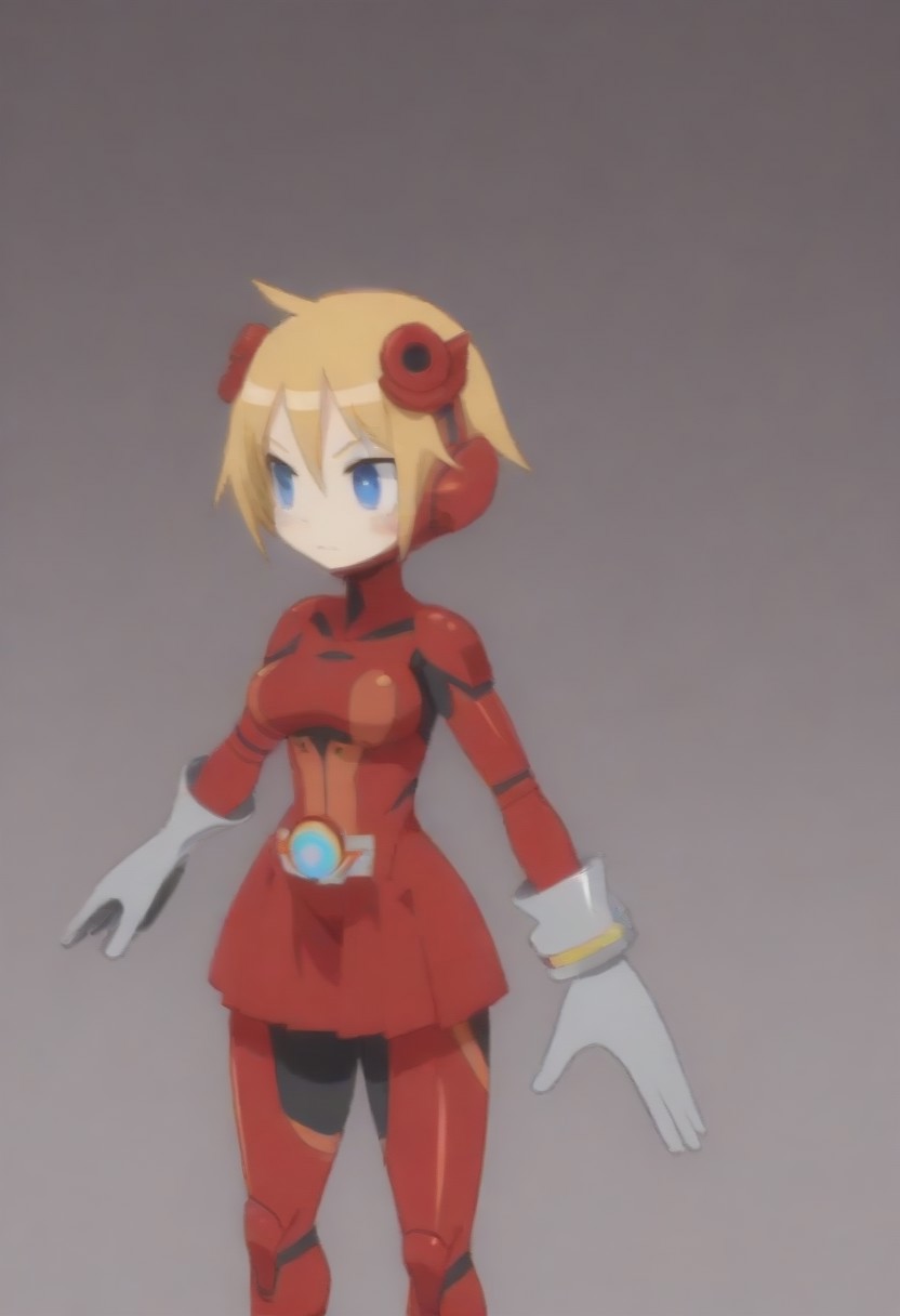 source_anime, anime screencap, source_anime, auratheguillotine, anime screencap, masterpiece, source_anime, shiny skin,,,,,, nijinoxl,short blonde hair,blue eyes,, red bodysuit,skin tight,white gloves,hair ornament,skirt,long sleeves, <lora:PiyoriNijinoxl:0.9>,