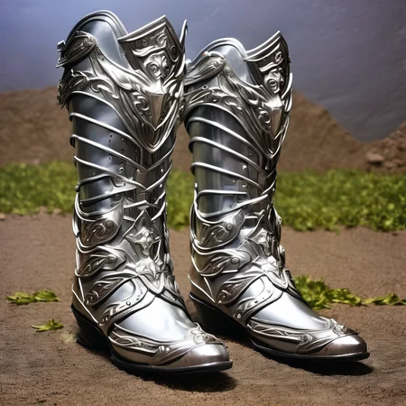 boots,(silver),
4k,realistic,phograph,black background,simple background,game icon,<lora:game_icon_diablo_style:0.85>,