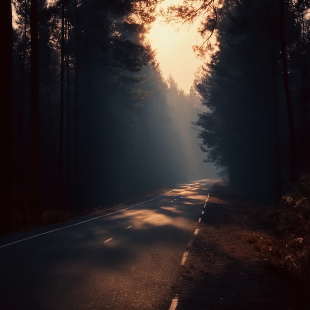 cinematic film still of <lora:backlight style:1>
A backlight photo of a road in the middle of a forest with a fire in the distance,outdoors,tree,no humans,nature,scenery,forest,road,dark , back light, rim light, ray light, hair light, background light, realistic, realism, photorealism, hyperrealism, hyperrealistic, realistic, sharp, detailed, cinematography style, film light style, movie still, professional photography, artistic, perfection, contrast, cinematic, filmic, high quality photo, 8k quality, colorful, different people, dark shadow, covered in shadow, partially covered in shadow, backlight style, shallow depth of field, vignette, highly detailed, high budget, bokeh, cinemascope, moody, epic, gorgeous, film grain, grainy