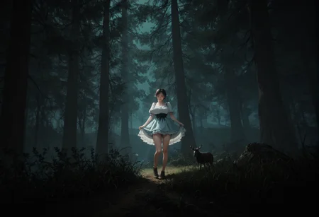 ,ruanyi1023,dark,forest,grass,night,
1girl,frilled dress,panty pull,<lora:0958 black forest_v1_pony:0.8>, score_9, score_8_up, score_7_up, score_6_up, score_9, score_8_up, score_7_up, score_6_up source_anime, blush, 1girl, seduce smile, perfect body , natural huge breasts