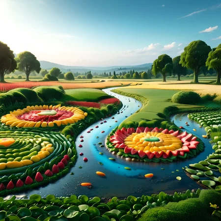 Masterpiece,absurd resolution,8k,high resolution,fruity,
field,scenery,water,sky
,<lora:Fruit_world_XL25:1>