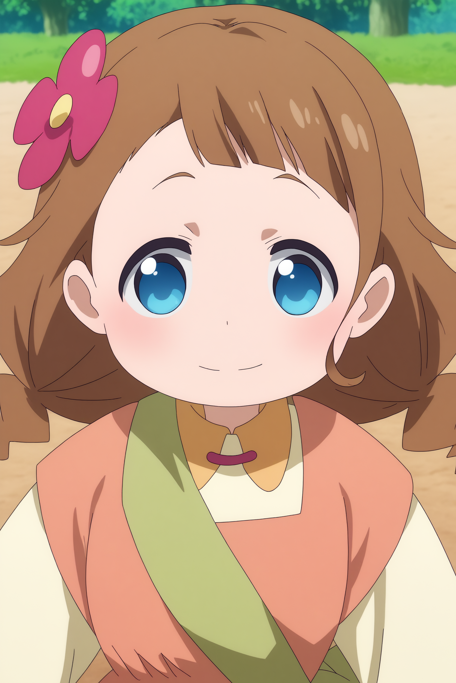 Nina, anime coloring, upper body <lora:Shinchou_Yuusha-Nina-PDXL:0.8>