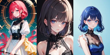 highly insanely detailed, masterpiece, top quality, best quality, highres, 4k, 8k, RAW photo, (very aesthetic, beautiful and aesthetic), rolled lob hairstyle,
__lazy-wildcards/dataset/background-color__,
<lora:rolled_lob-1.0:0.6>âââ
