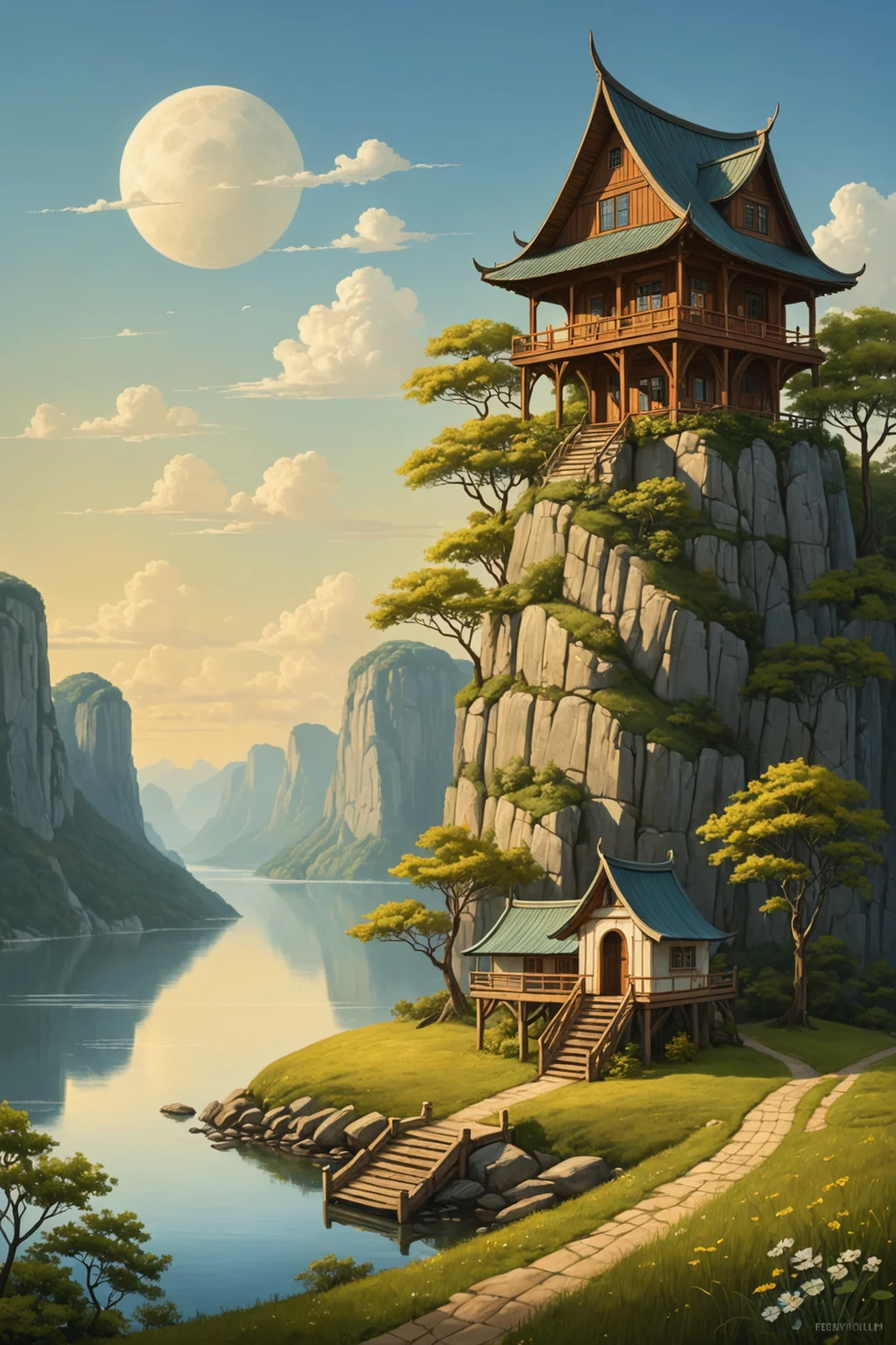 by Sven Nordqvist and Alexander Nasmyth and Adi Granov in the style of Duy Huynh and Terry Redlin