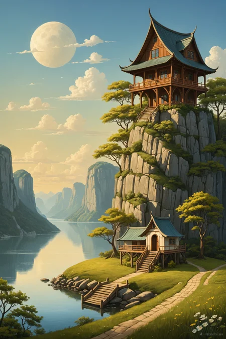 by Sven Nordqvist and Alexander Nasmyth and Adi Granov in the style of Duy Huynh and Terry Redlin