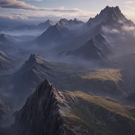 professional 3d model of <lora:Hyperrealism style v2:1> in Hyperrealism style,
<lora:Unreal Engine style:0.3>
An Unreal Engine image of a mountain range with a valley and a few clouds,outdoors,sky,day,cloud,blue sky,no humans,cloudy sky,nature,scenery,mountain,landscape,fog , realistic, realism, photorealism, hyperrealism, hyperrealistic, realistic, sharp, detailed, cinematography style, film light style, movie still, professional photography, artistic, perfection, contrast, cinematic, filmic, high quality photo, 8k quality, colorful, photography style, 3D computer graphics, Blender, 3ds Max, Maya, Cinema 4D, ZBrush, AutoCAD, LightWave 3D, Adobe Dimension, virtual reality, 3d, different people, different characters, different models, detailed eyes, detailed nose, detailed ears, detailed environment, detailed body, detailed face, detailed nipples, detailed breasts, detailed feet, detailed hands, perfect, perfection, epic, awesome, Interactive, Cybernetics, different lighting, light, Video games, Film and television, Unreal, real-time 3D, Epic Games style, Unreal Engine style, octane render, highly detailed, volumetric, dramatic lighting