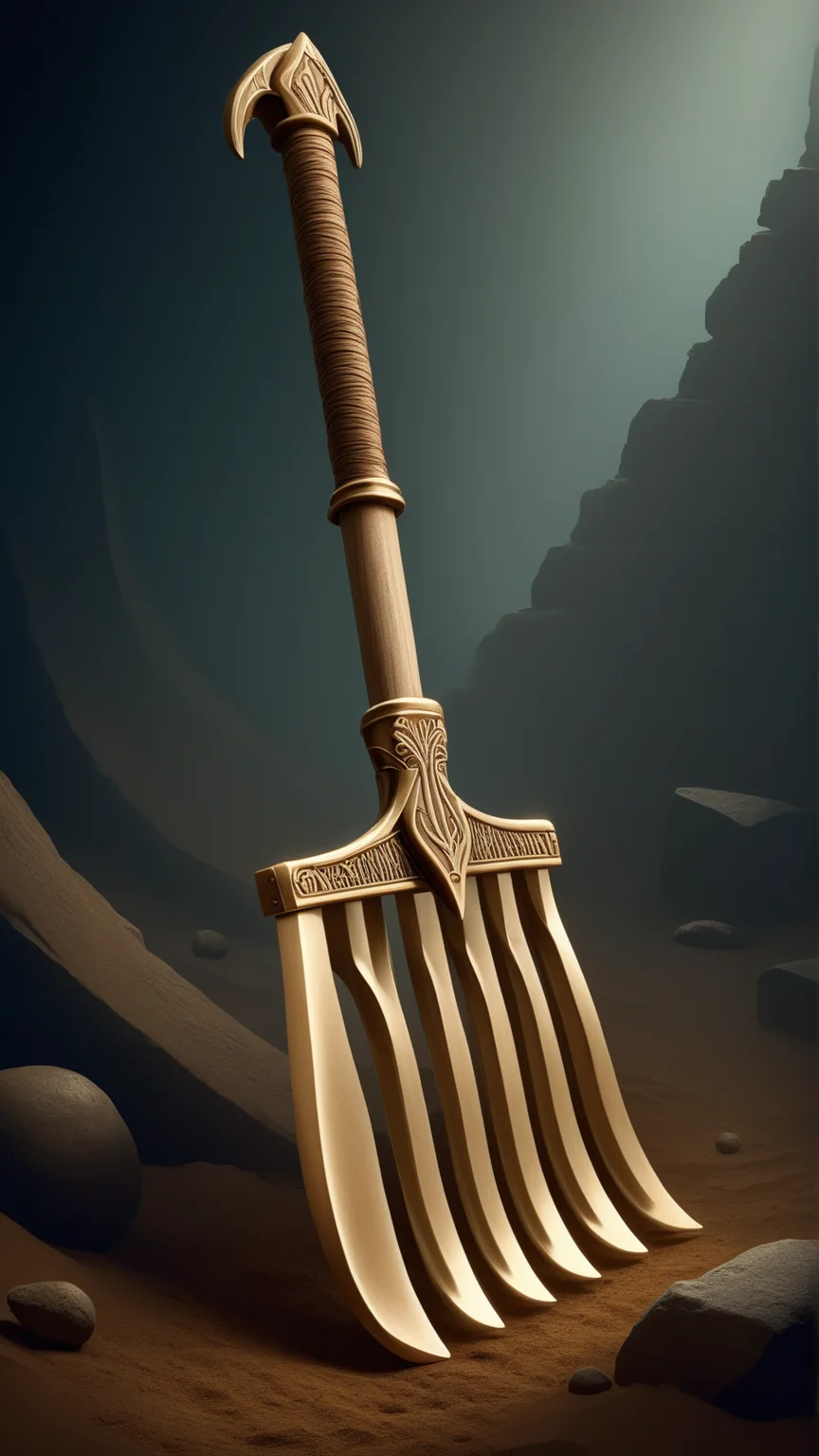 fantasy, archaeology theme, <lora:ExpeditionStyleXL:1> ExpeditionStyle Rake