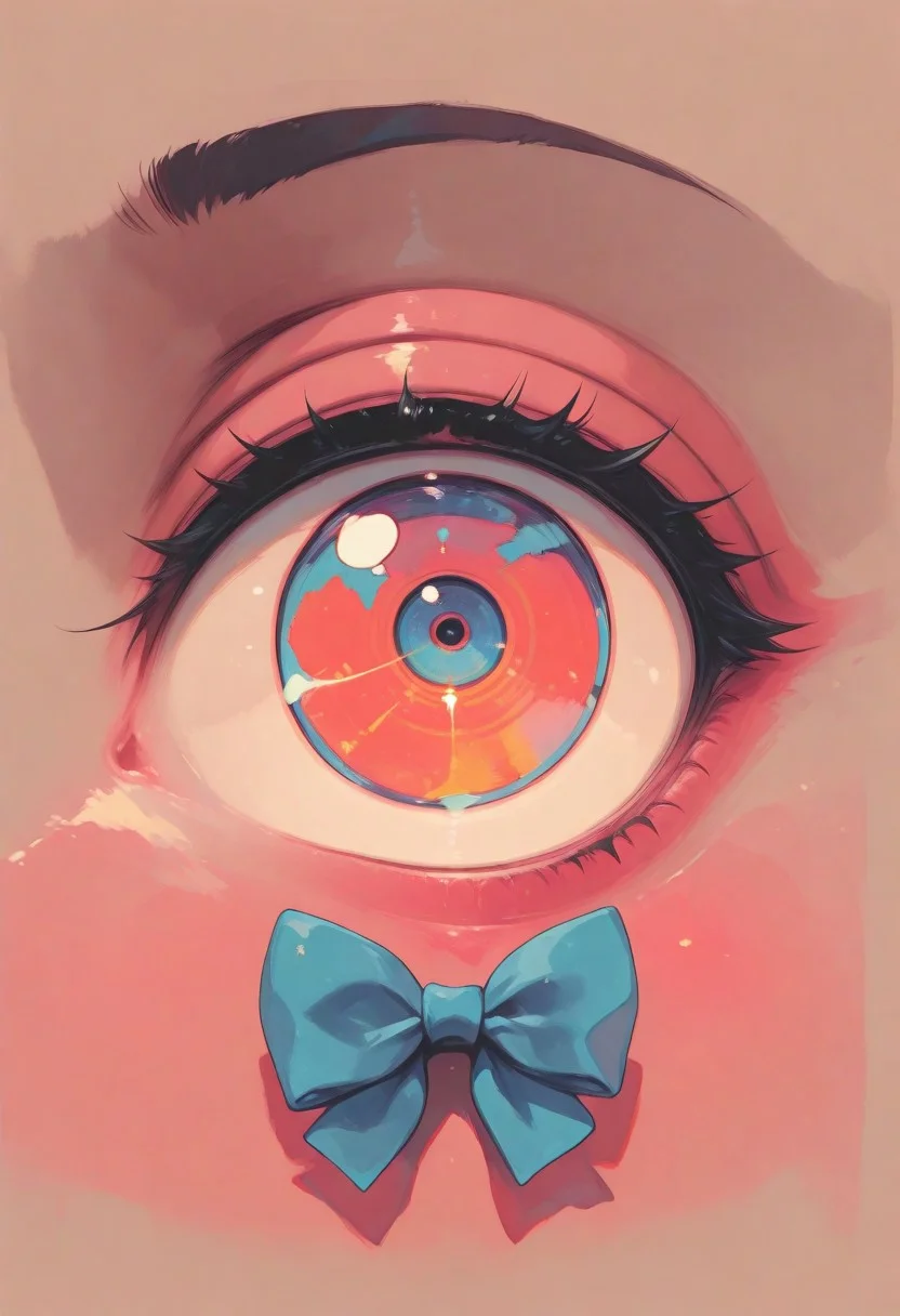 1 girl , solo , fish eye , silly , close up , uniform , ribbon bowtie ,
masterpiece, best quality ,amazing quality ,S4bit4mago_illu , xxx667_illu ,Protoneon , in the style of Jeda, vibrant colors,