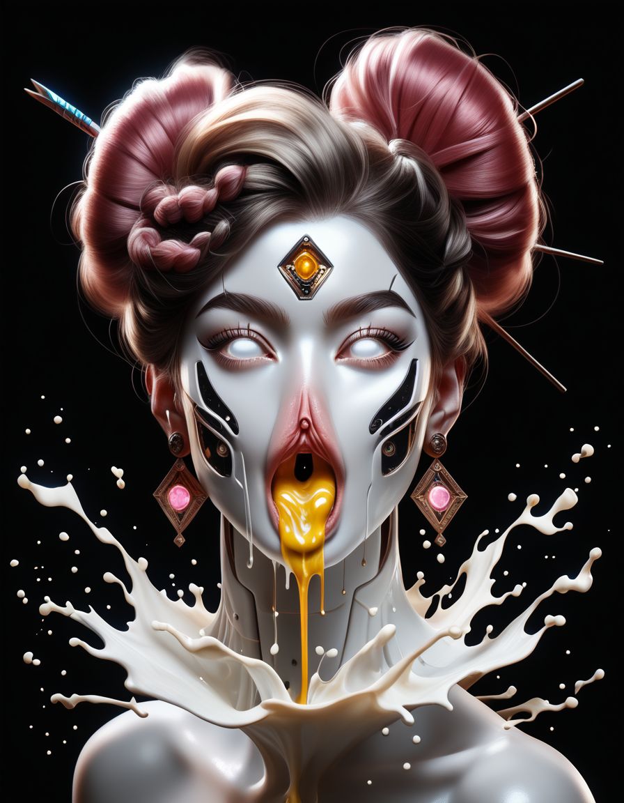 score_9, score_8_up, score_7_up, score_6_up, score_5_up, score_4_up,
 <lora:Kali_Pony-000005:0.9> kali, , white eyes,  circuitory crystal  face, smile, black background, simple background, black metal inca face , multicolored __bjahir__  hair,  hairband  with text "cum in my mouth", wearing a fashionable headgear,  tongue out, cum on tongue, mouth open, visible uvula, screaming,
monochrome, wooden background, hair bun, facial, hair stick, uvula, glowing, beautiful, pink hair, earrings, milk splash, kali, golden cum, big white eyes, double bun,
<lora:pussymouth_pony-adafactor-16x8-4x1-cs1:1>, (pussy mouth:1.2),