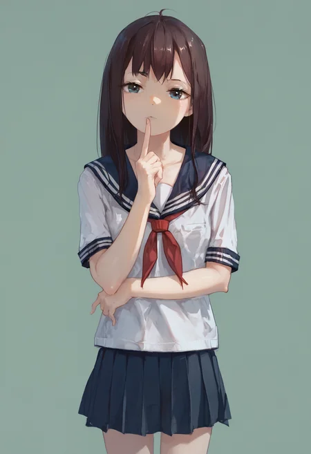 score_9, score_8_up, score_7_up, 1girl, serafuku, school uniform, pleated skirt
<lora:style_dino:1>