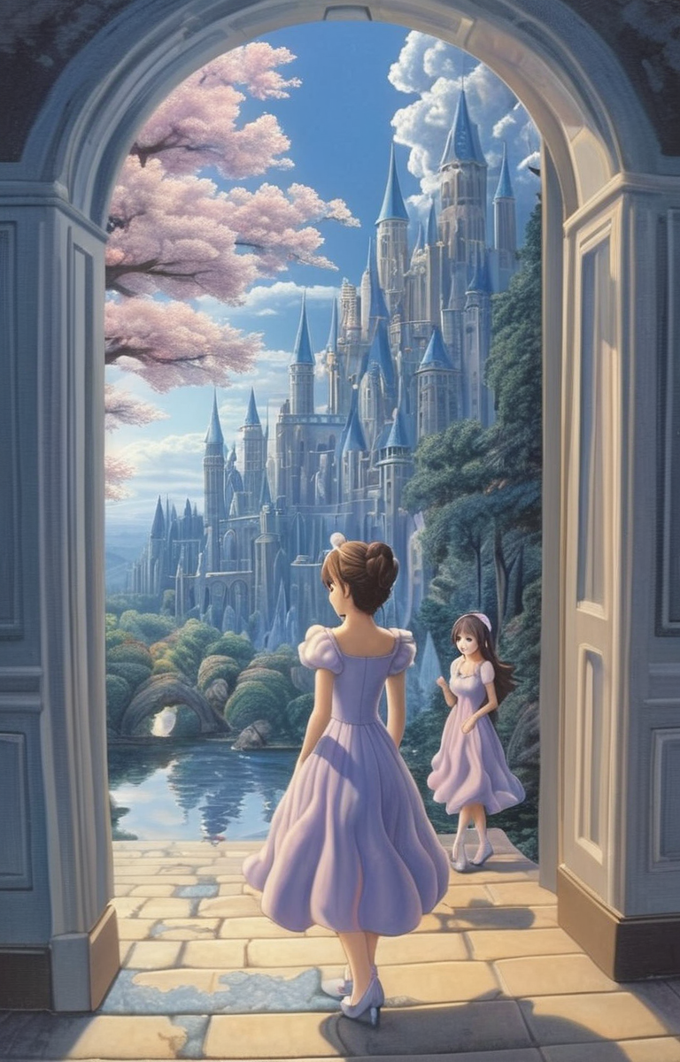 masterpiece,best quality,<lora:tbh277-sdxl:0.9>,illustration,style of Rob Gonsalves, portrait of idolmaster cinderella girls,