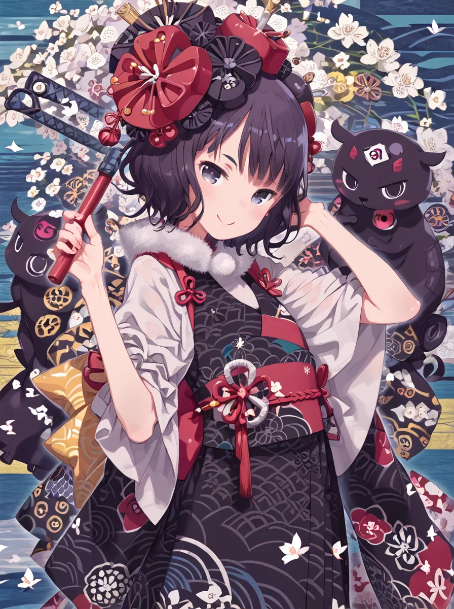 detailed background, shiny skin, rating safe,
<lora:kuroboshi.pony:1>,
kuroboshi, hokusai,