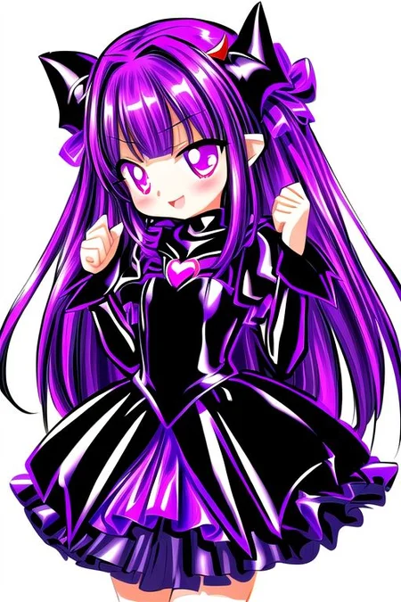 Bad_End_Precure, DarkPrecure, evil corrupted princess wearing dark pastel (ruffled:1) (gleaming latex:1) gown with (long latex vampire cloak:1.1) and latex gauntlets, soft lighting, ruffles,
(vmpr:1.1),
<lora:more_details:1>,