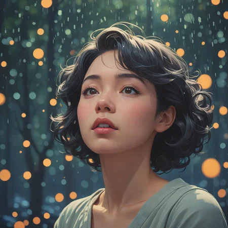 (stylized by Kazuki Takamatsu:1.1) , Serious "In the embrace of solitude, the mind finds solace, and the spirit discovers its own symphony.", Bokeh, Magic Realism, Joyful, 50mm ,8k, masterpiece, best quality, hyperrealistic, superrealistic, photorealistic, ultra sharp, 16 bit colors, highres,
