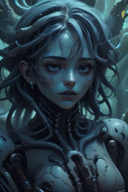 complex background,complex stuff around,blue skin,liara,asari,blue skin and hair, intricate, elegant, highly detailed,magical spring atmosphere, sharp focus, majestic, very coherent, radiant, advanced, cinematic, artistic, fine detail, beautiful, stunning, dramatic light, designed, rich deep colors, ambient, futuristic, cybernetic, detailed,