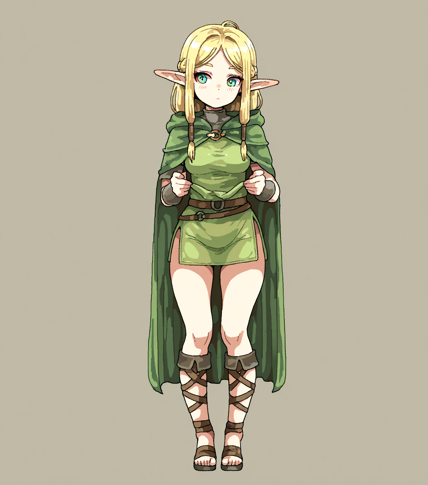 masterpiece, best quality, amazing quality, <lora:Style_v1_buns:1> 5tyl3v1, solo, simple background, no humans, full body, elf, 1girl, masterpiece, best quality, amazing quality