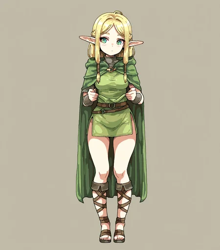 masterpiece, best quality, amazing quality, <lora:Style_v1_buns:1> 5tyl3v1, solo, simple background, no humans, full body, elf, 1girl, masterpiece, best quality, amazing quality