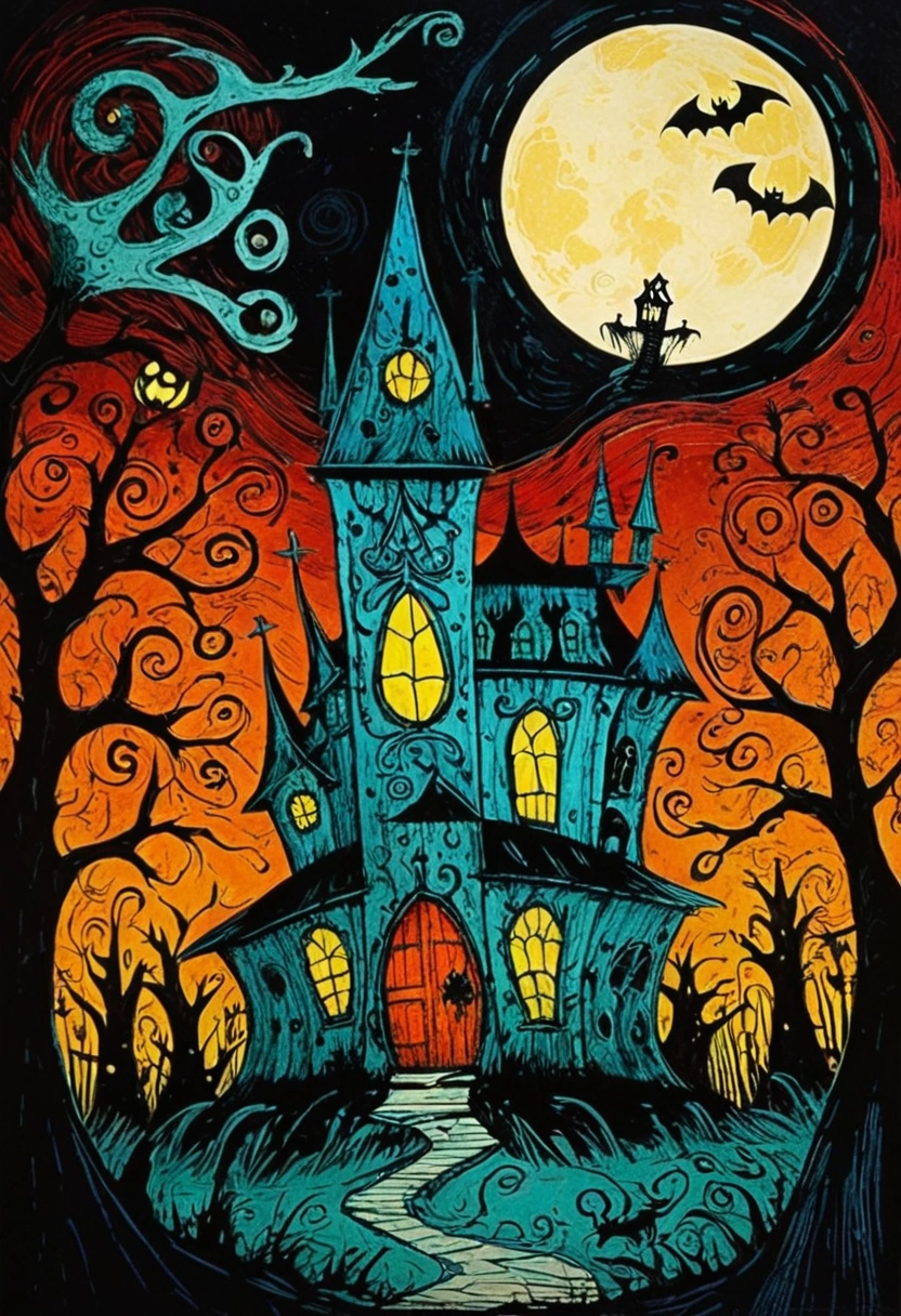 haunt collagraph by Genndy Tartakovsky