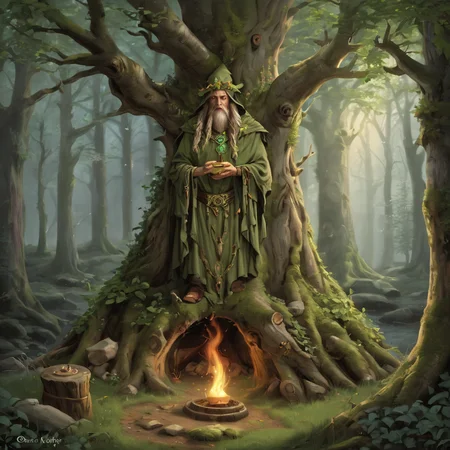 druidic magic <lora:LoromXL_Druidic_Naturalism_v1:0.1>