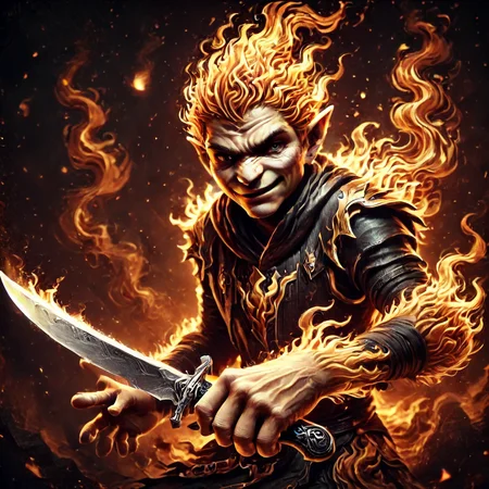 Score_9, score_8_up, score_7_up, high quality, 4k, 8k, extremely detailed, flamestyle, man, holding sword in one hand, preparing for battle <lora:Flame_Style:0.8> <lora:p:0.7>
