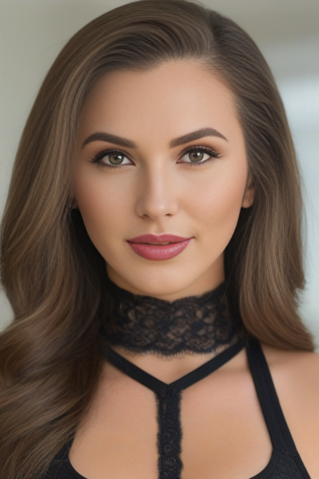 woman wearing a blouse, long hair, hyper realistic, 4k, masterpiece, beautiful, facing the viewer, headshot, cleavage, tan lipstick, black lace sports bra, turtle neck bra, pale skin, fair skin, smirk
<lora:CamelliaXL2:1>