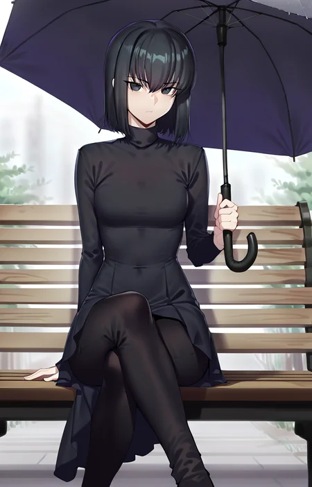 1girl, solo, Kuonji ailce, black hair, holding umbrella, looking at viewer, crossed legs, bench, masterpiece, best quality, 8k, absurdres, very aestheticmasterpiece, best quality, 8k, absurdres, very aesthetic,
<lora:Kuonji_ailcev2:0.8> <lora:ratatatat74:0.8>