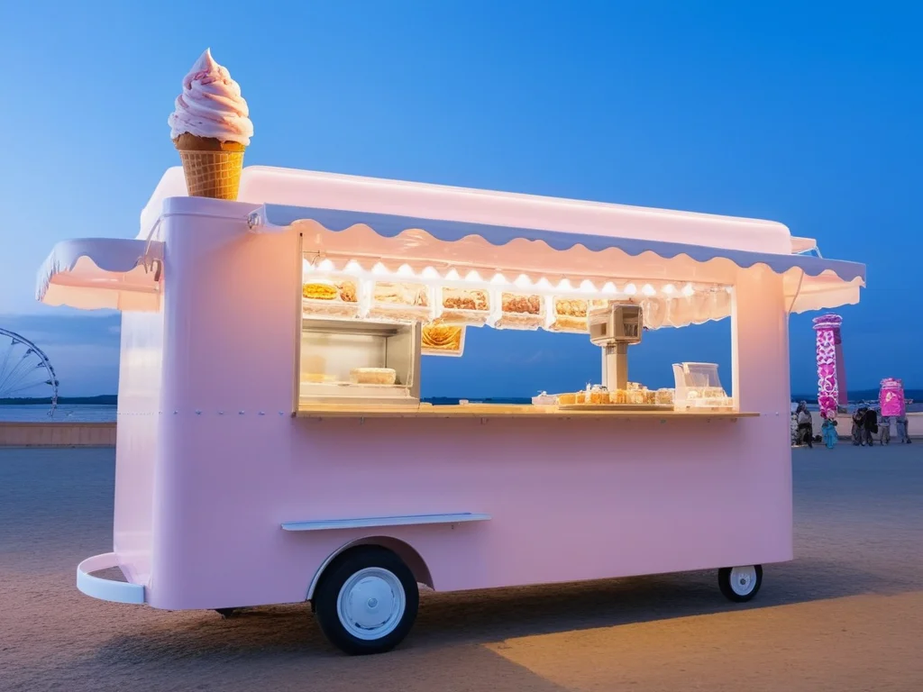 <lora:JJsFood_Stand_XL:.6>, ((Food Stand)), masterpiece , best quality, soft lighting, high quality, outdoors, day, scenery, real world location, sky, wheel, ice cream, <lora:YourSaaya_Adult_SDXL-000003:.5>, 1girl, solo, ((Saaya))