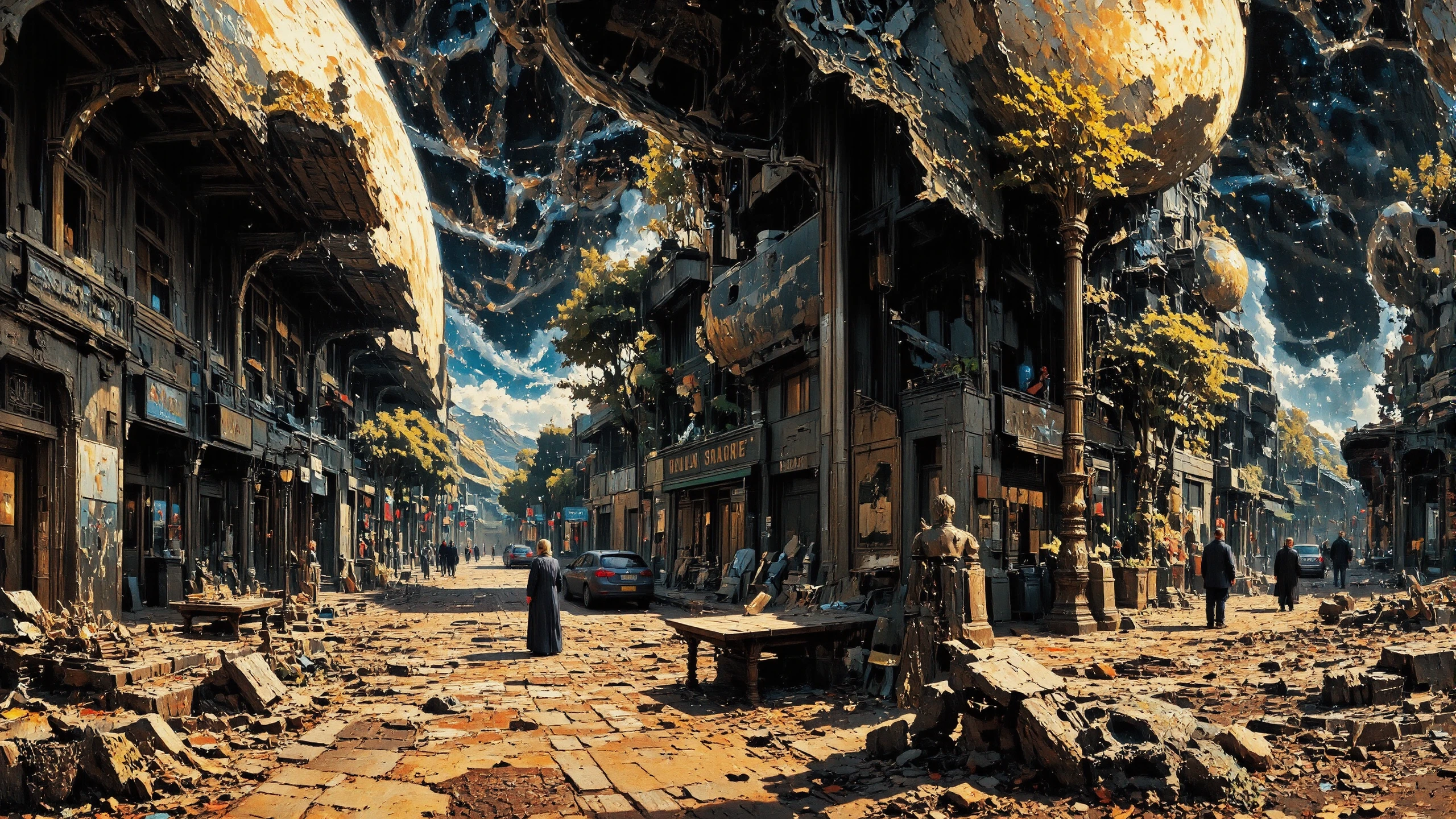 (street) beautiful surreal space landscape, woman, intricate, very detailed, multilayer paint style, colorful, <lora:Hand v2:1> <lora:Anti-Blur:1> <lora:Insane Detail Slider:0.5>   <lora:Flux.1_Turbo_Detailer:0.6> <lora:flux-photo-transparent_Alpha_1.0:0.8> <lora:flux.1_lora_flyway_Epic-detail_v2:1> <lora:Painterly01b_CE_FLUX_AIT:0.8> pntrlyCE_style, <lora:VividlySurreal:0.8> <lora:PsykeV1:0.6>