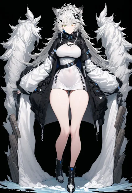 masterpiece, best quality, ultra-detailed, beautiful, nai3, 1girl, solo, full_body, tachi-e, 
lappland_\(arknights\),