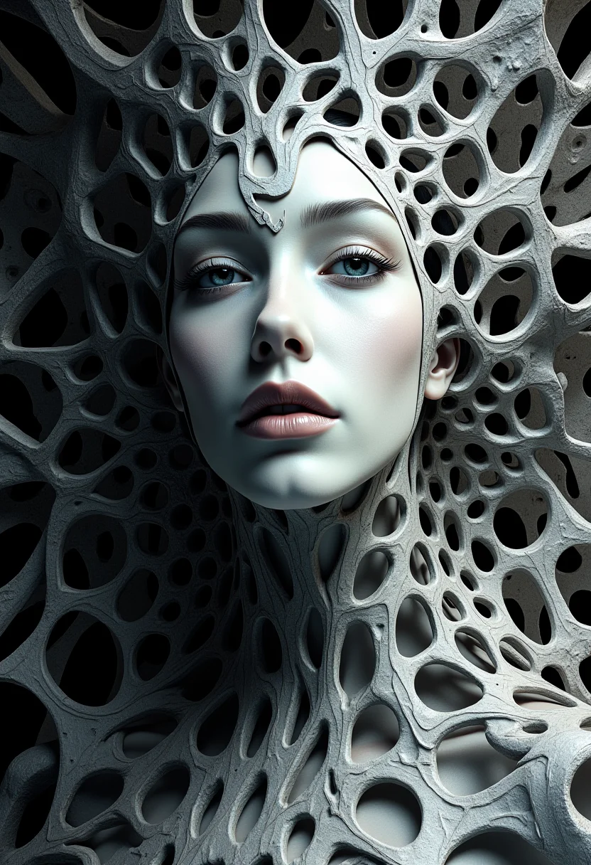 Edward Burne-Jones. Zaha Hadid. HD32K, hyperdetailed, best quality. midjourneyv6.1.